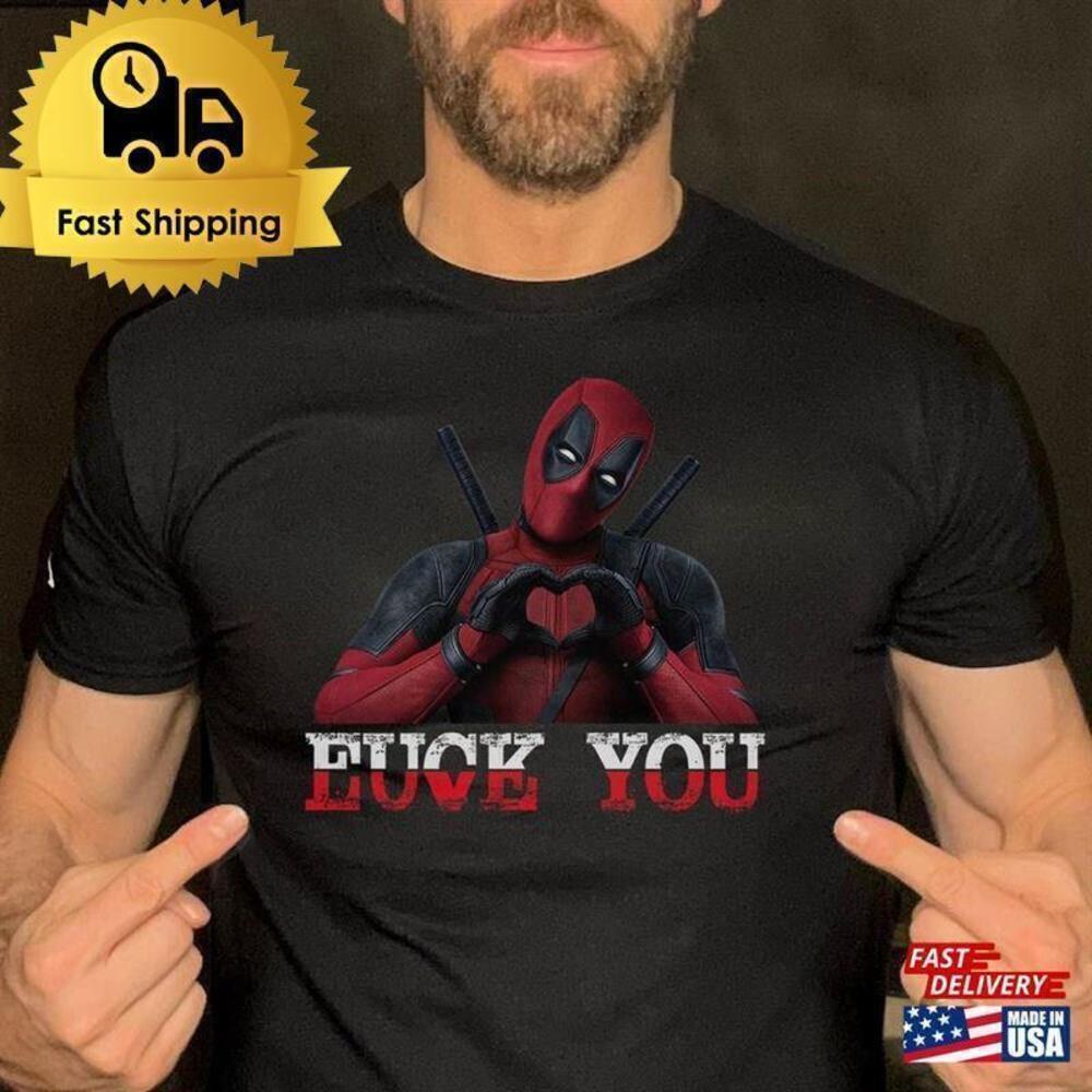 Deadpool Love You Marvel Movie Fan Gift Unisex T-Shirt